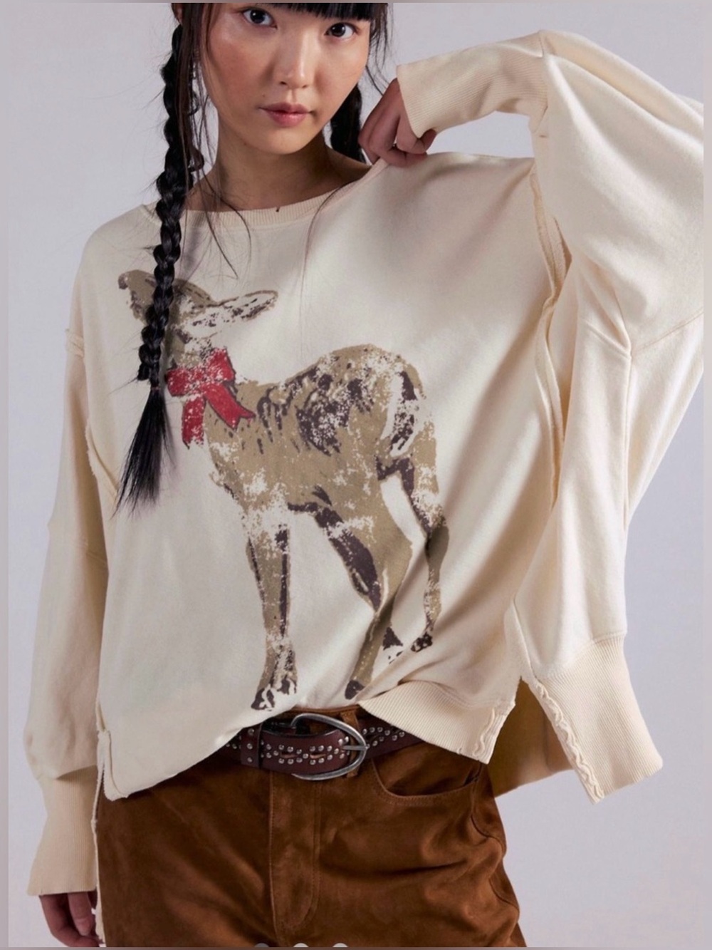 We The Free Graphic Camden in Deer Combo NWT M